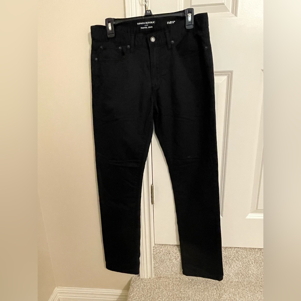 Banana Republic Men's Black Travel Jeans 31 X 32